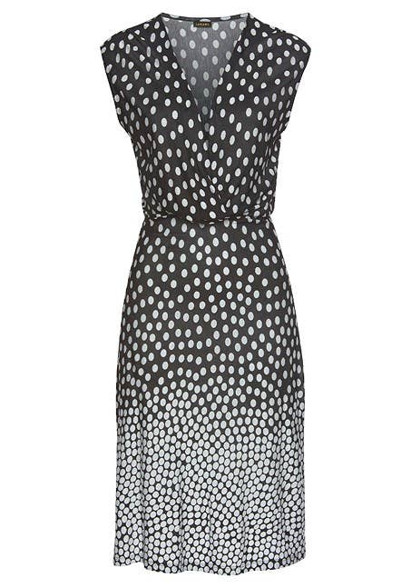 Lascana - Wholesale Dress - Women's - LASCANA Women's Polka Dot V-Neck Dress7