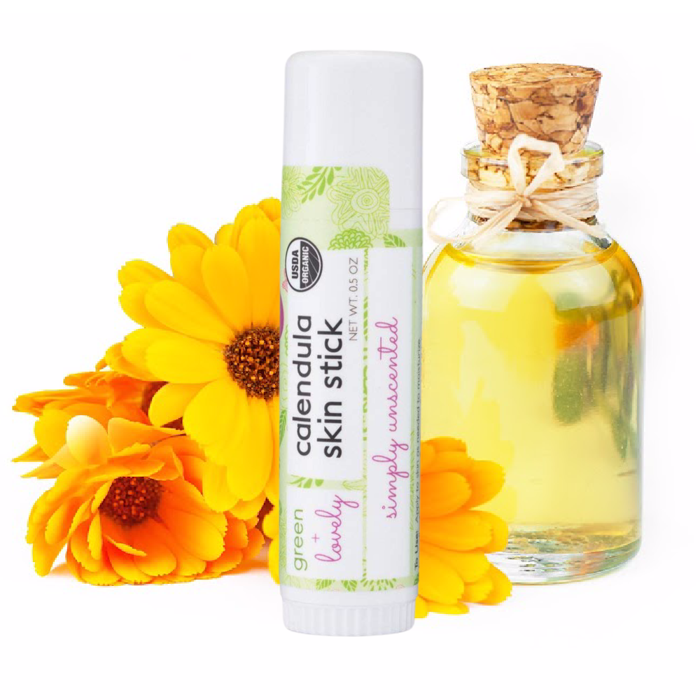green + lovely - Wholesale Verzorgende zalf/balsem/crème - Calendula Salve Skin Stick 0.5oz - Ongeparfumeerd, biologisch1