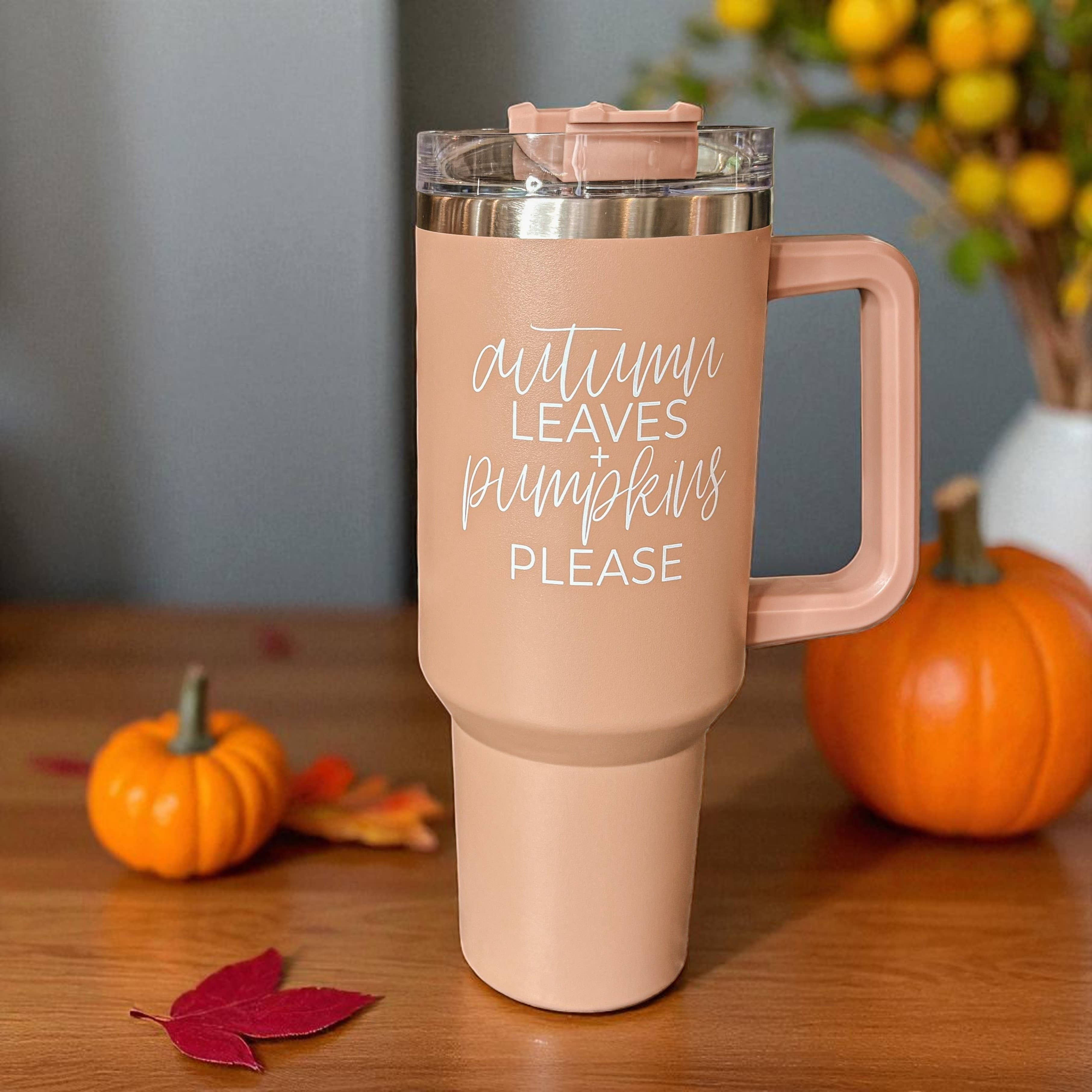 Gia Roma - Wholesale Insulated Mug/Tumbler - Fall Tumblers with Handle & Lid | Modern Autumn Travel Mugs19