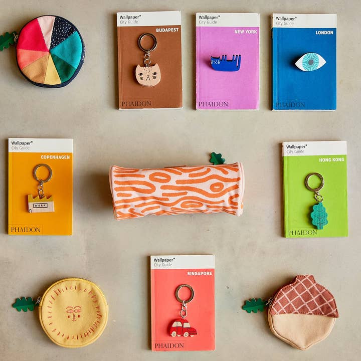 Donna Wilson – Porta-chaves - Unissexo por atacado – Chaveiro Mog em Madeira com Argola de Metal2