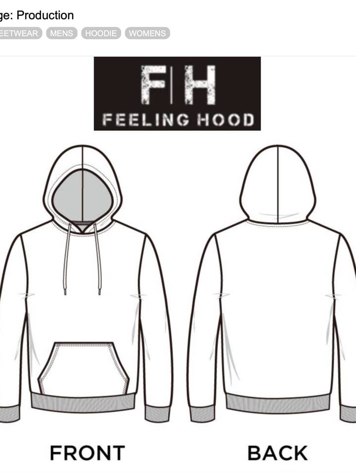 Feeling Hood Brand - Mid weight Hoodie - 65/35 - 280 gsm for wholesale by Wholesale Hoodies