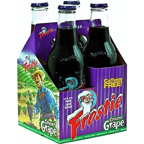 Grandpa Joe's Candy Shop - Wholesale Soda/Carbonated Drink - Frostie Concord Grape Soda, 12oz Glass Bottle 12ct 1
