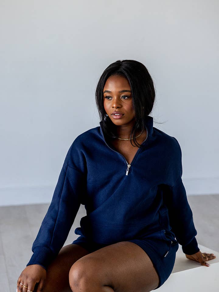 Après Actif - Wholesale Sweatshirt - Women's - Après Pullover — Navy0