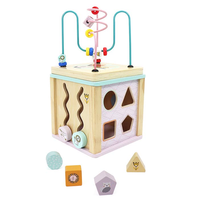Leo & Friends - Wholesale Wood Toy - Kids - LEO & FRIENDS Wooden Activity Toy for 1, 2 Year-Old-Girls