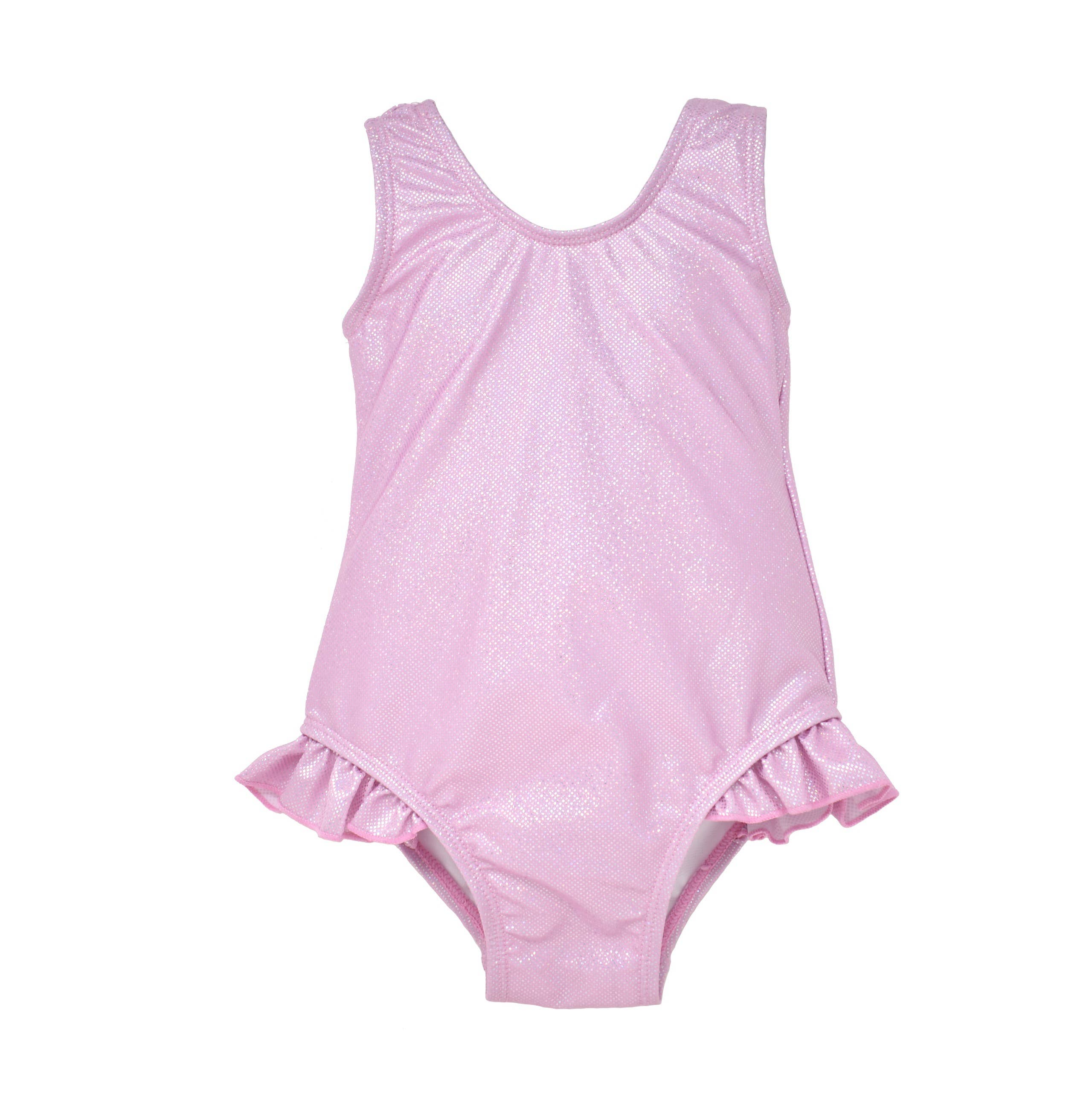 Flap Happy - Wholesale One Piece Swimsuit - Kids - UPF50+ Girls Delaney Swimsuit - Pink Gingham Seersucker2