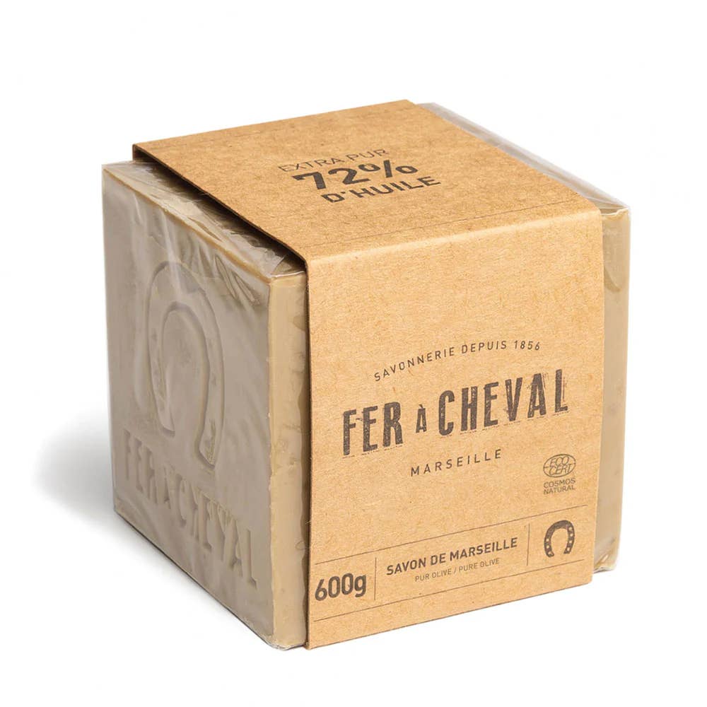 Fer à Cheval - Wholesale Bar Soap - Pure Olive Marseille Cube Soap 600g