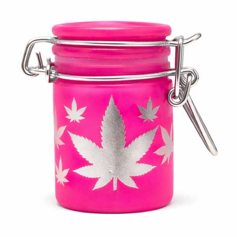 Medium Airtight Glass Storage Jar (Neon) for wholesale by Ted Miller Innovation