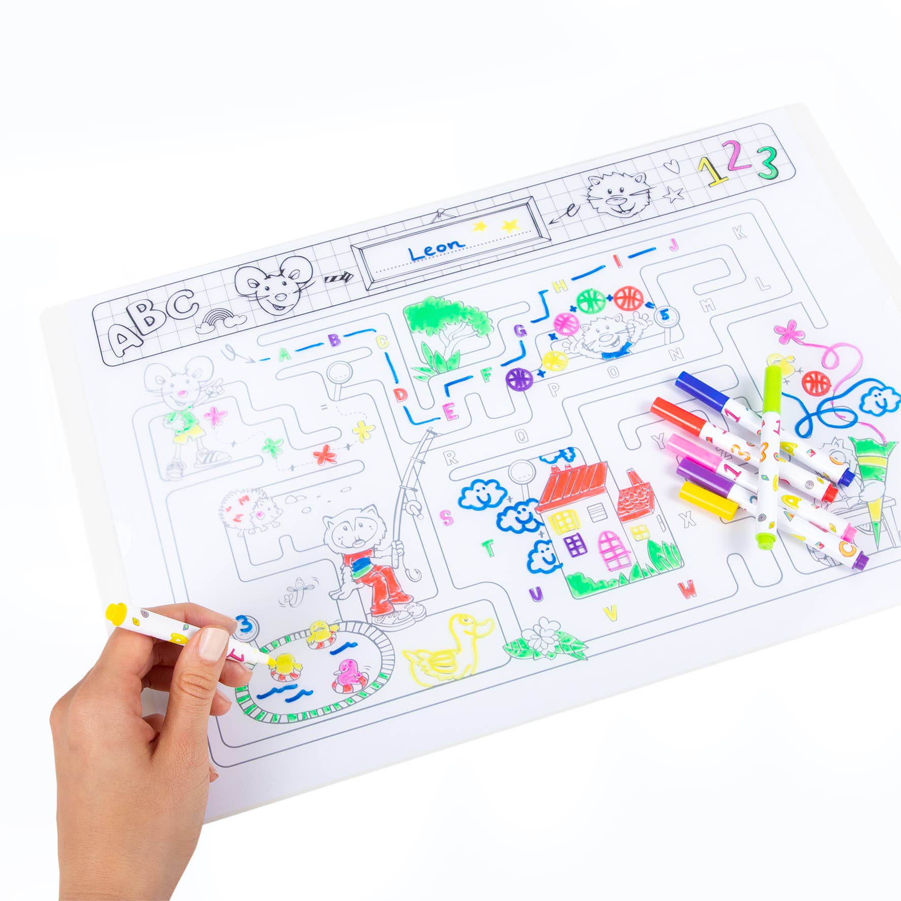 Trendhaus – Großhandel Mal- & Aktivitätsbuch – Kind & Baby – ABC CHAMPIONS ACTIVITY SCHREIBUNTERLAGE2