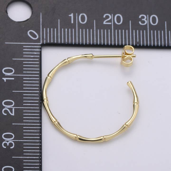 Aim Eternal - Wholesale Hoop Earrings - 24k Impala Hoop Earrings, Dainty Hoop Earring, Minimalist Earrings, Animal Safari Inspired Everyday Wear Earrings 30mm Earring1