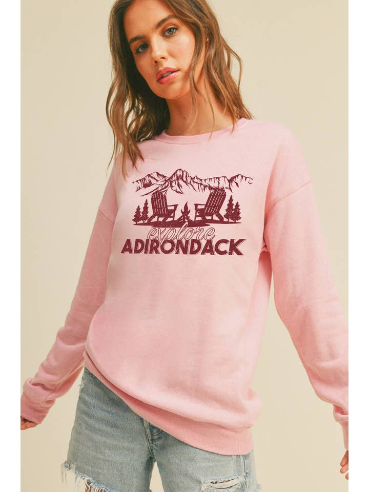 Honestee - Wholesale Graphic Sweatshirt - Women's - Adirondack Explore Graphic Sweatshirt4