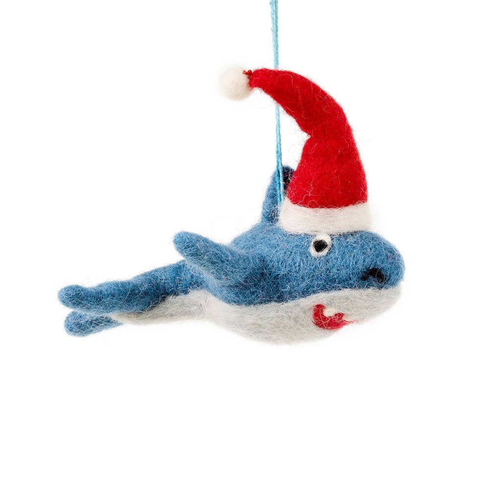 Felt So Good - Wholesale Ornament - Handmade FeltChristmas Santa Jaws Hanging Decoration2
