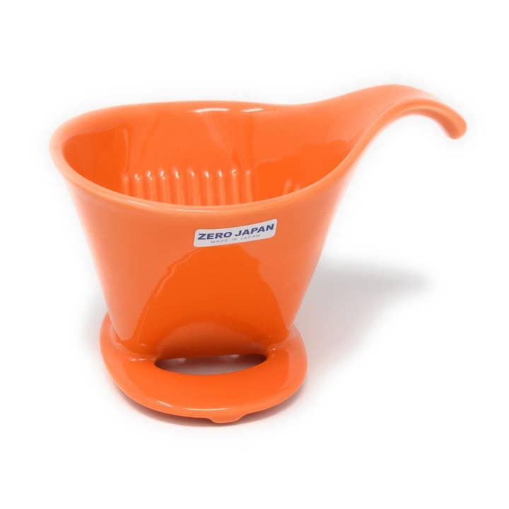 BEE HOUSE Pour-Over Ceramic Coffee Dripper - Tangerine for wholesale by ZERO JAPAN USA