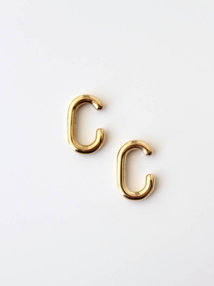 Pryd Öronmanschetter | Modern Kantig Öronmanschett | Öronmanschetter utan Hål för wholesale av STUDIYO Jewelry