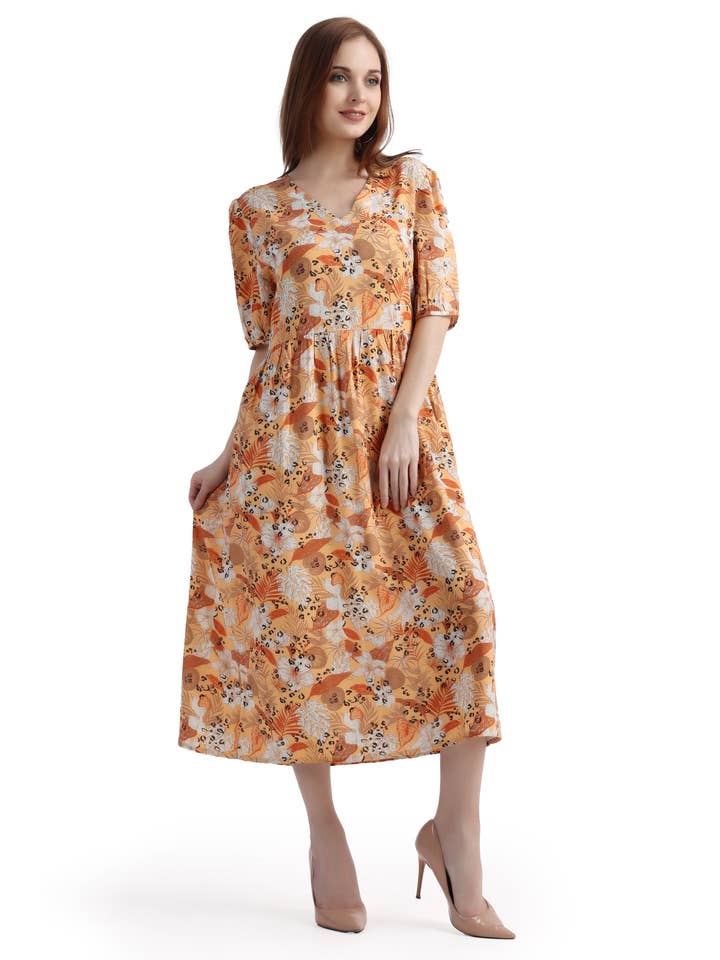 NRVNA MODE - Wholesale Dress - Women's - Riley Midi Dress1