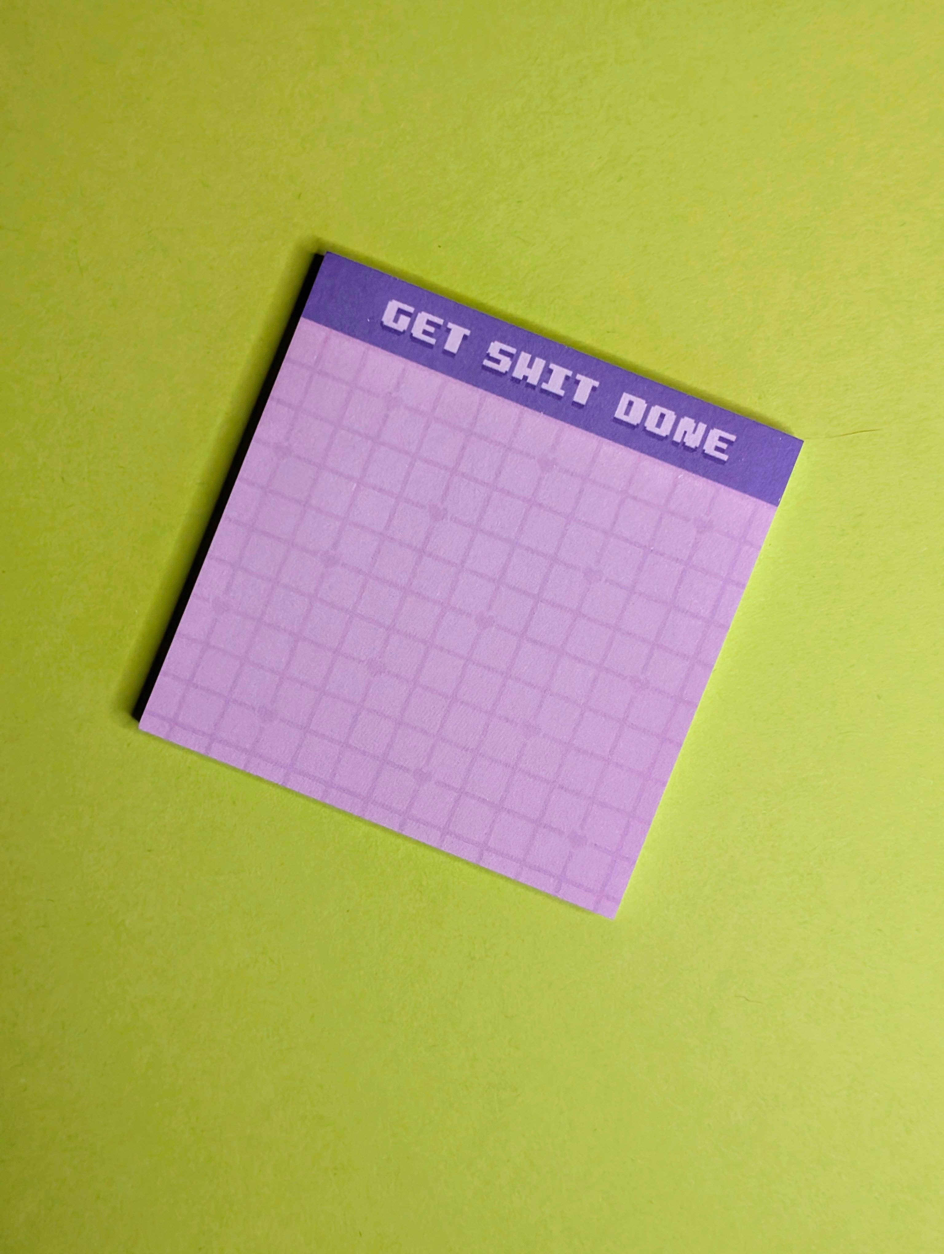 BerryCutePixels - Wholesale Sticky Notes - "Get Shit Done" Sticky Notes0