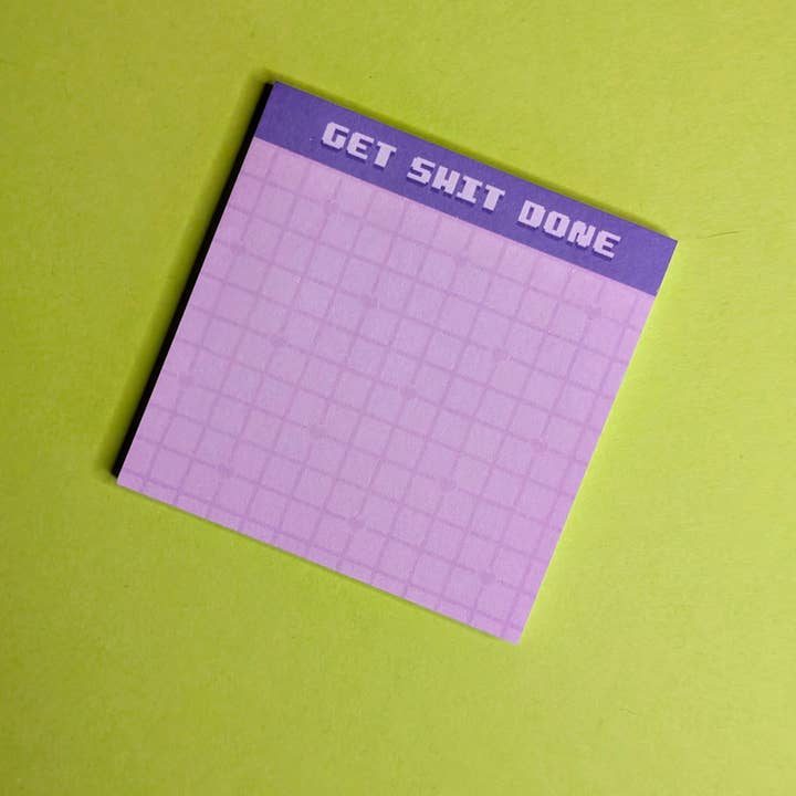 BerryCutePixels - Wholesale Sticky Notes - "Get Shit Done" Sticky Notes