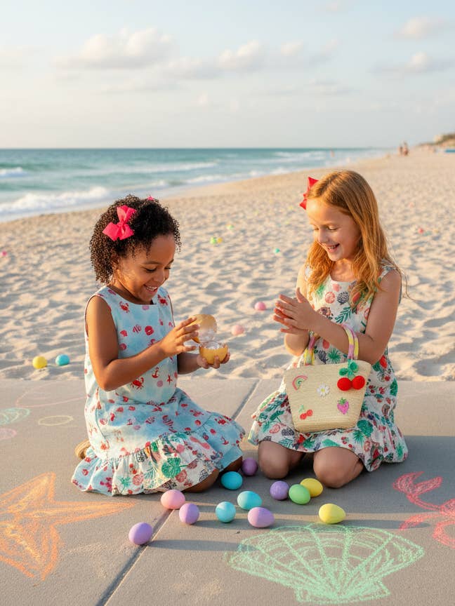 Minna - Wholesale Dress - Kids - Drop waist Dress - Tropical Paradise 12