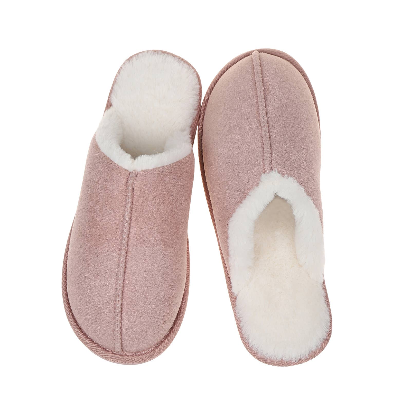 CLW Distributors INC - Wholesale Slippers - Women's - Classic Vegan Indoor Slippers for Women with Fuzzy Comfy Lin4