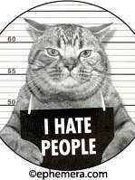 Knapp: I HATE PEOPLE för wholesale av Ephemera