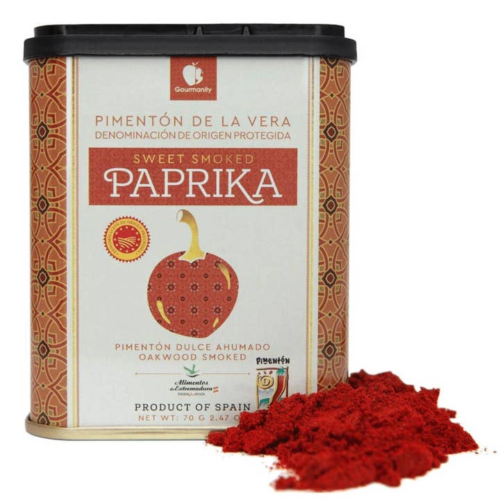 Think Distributors - Wholesale Dried Spice - Gourmanity Sweet Smoked Spanish Paprika Tin 2.47oz