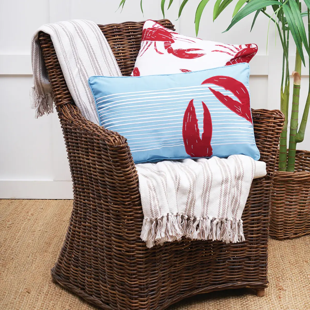 C&F Home - Wholesale Throw/Decorative Pillow - Coastal Lobster Throw Pillow1