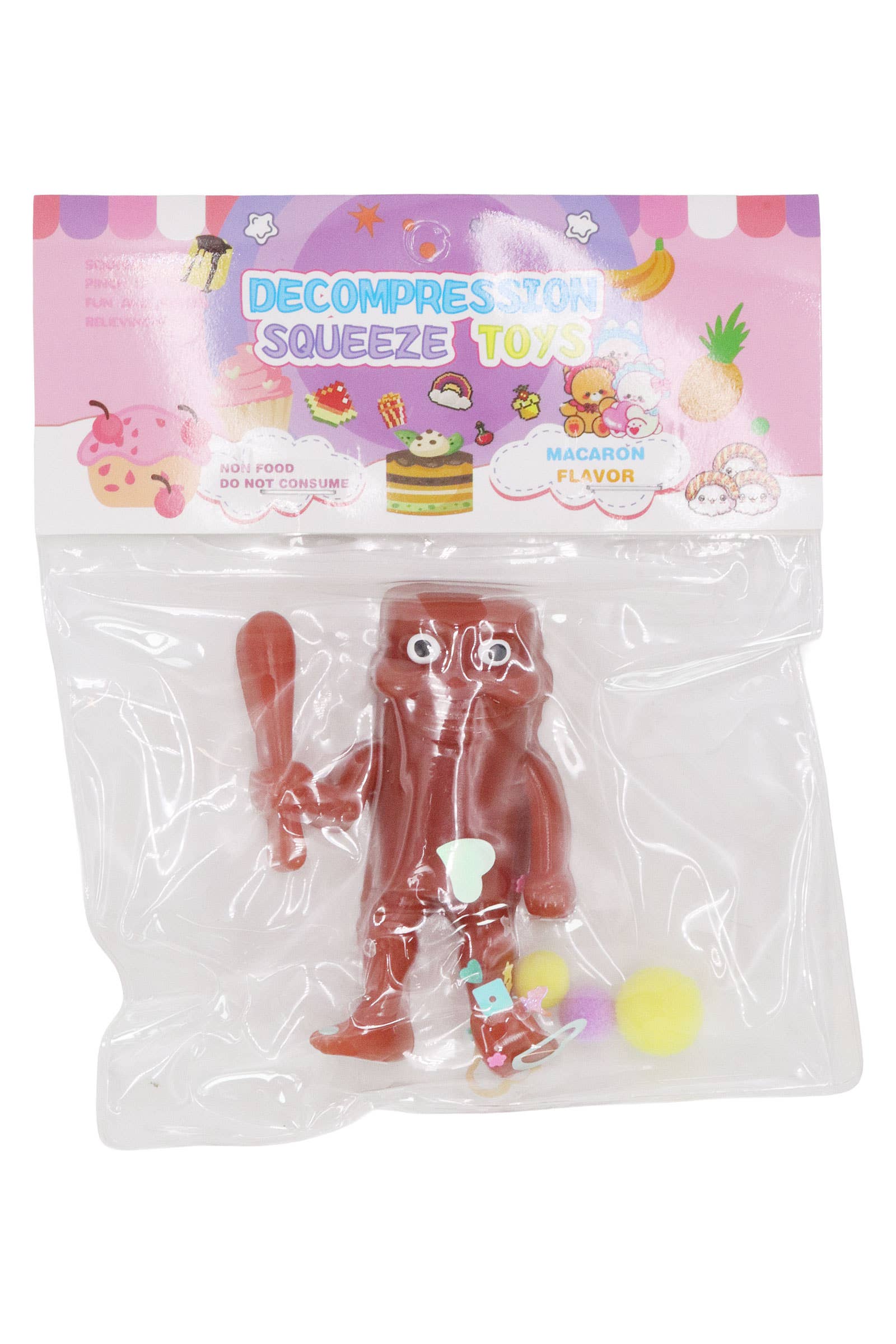 ASSORTED Brain Rot Memes Mochi Pom Pom Squishy Bag - 20 pcs for wholesale on Faire11