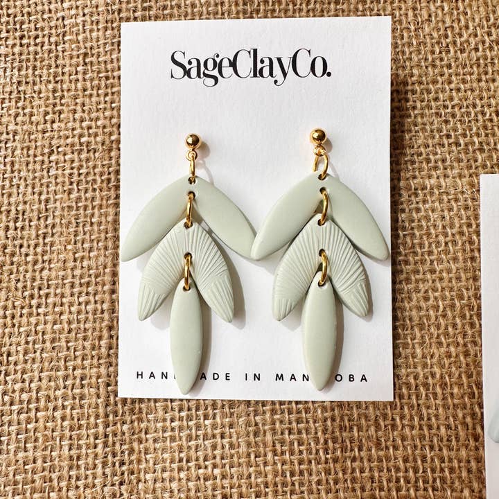 SageClayCo - Wholesale Dangle Earrings - Dahlia | In Bloom Collection3