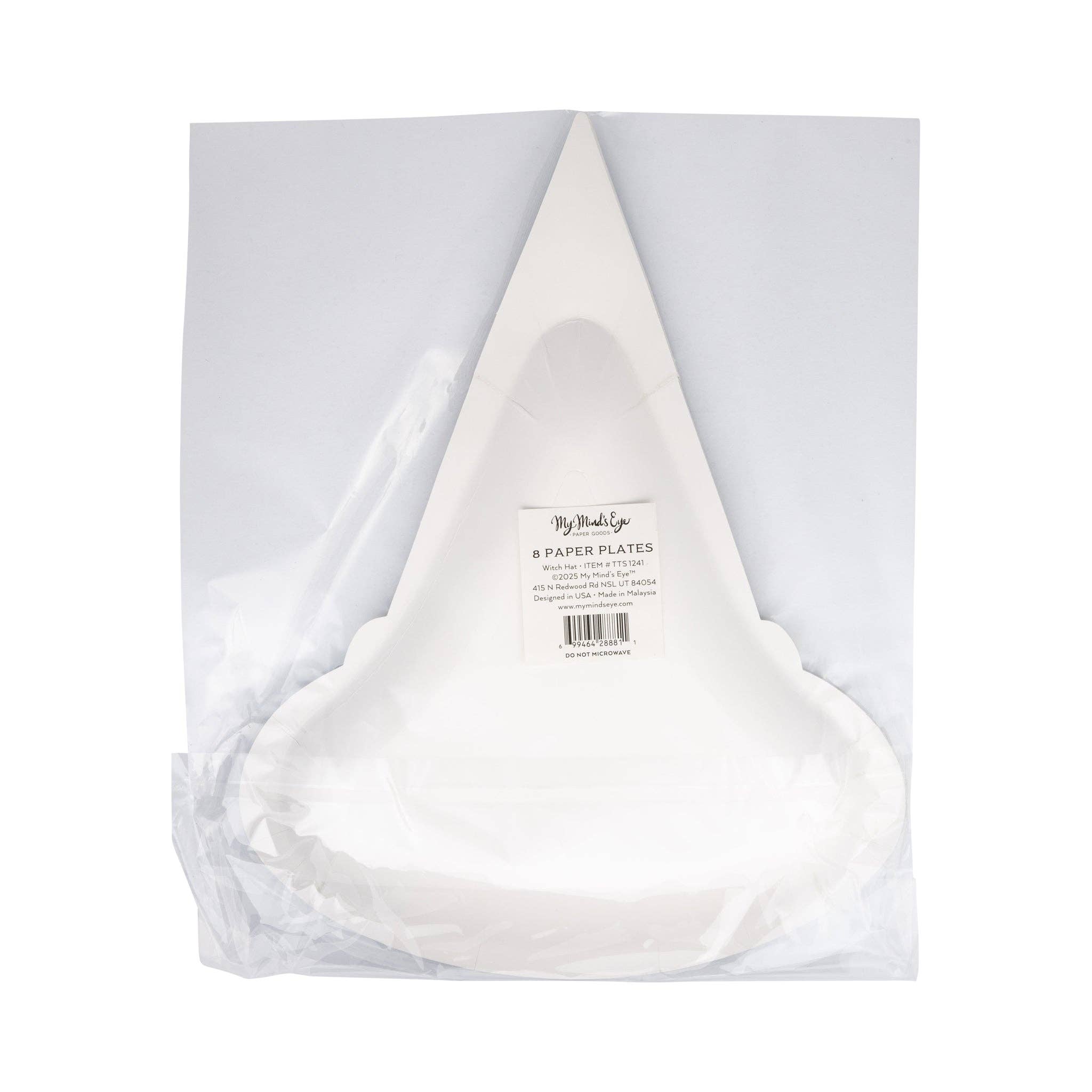 My Mind’s Eye - Vente Assiette jetable - TTS1241 - Assiette en papier en forme de chapeau de sorcière4