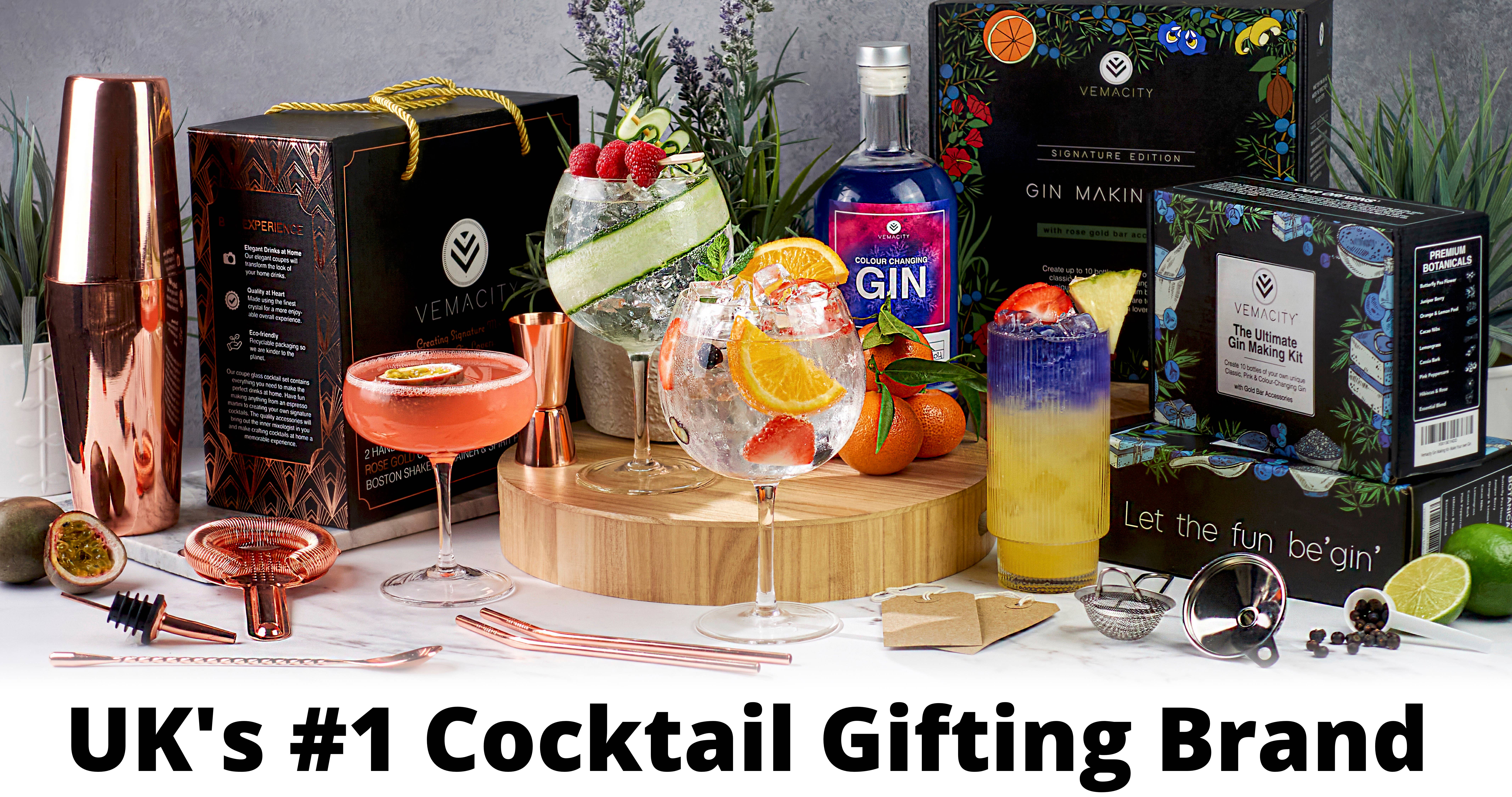 Vemacity – wholesale DIY drink kit – The Signature Edition Gin Making Kit with Gold Accessories8