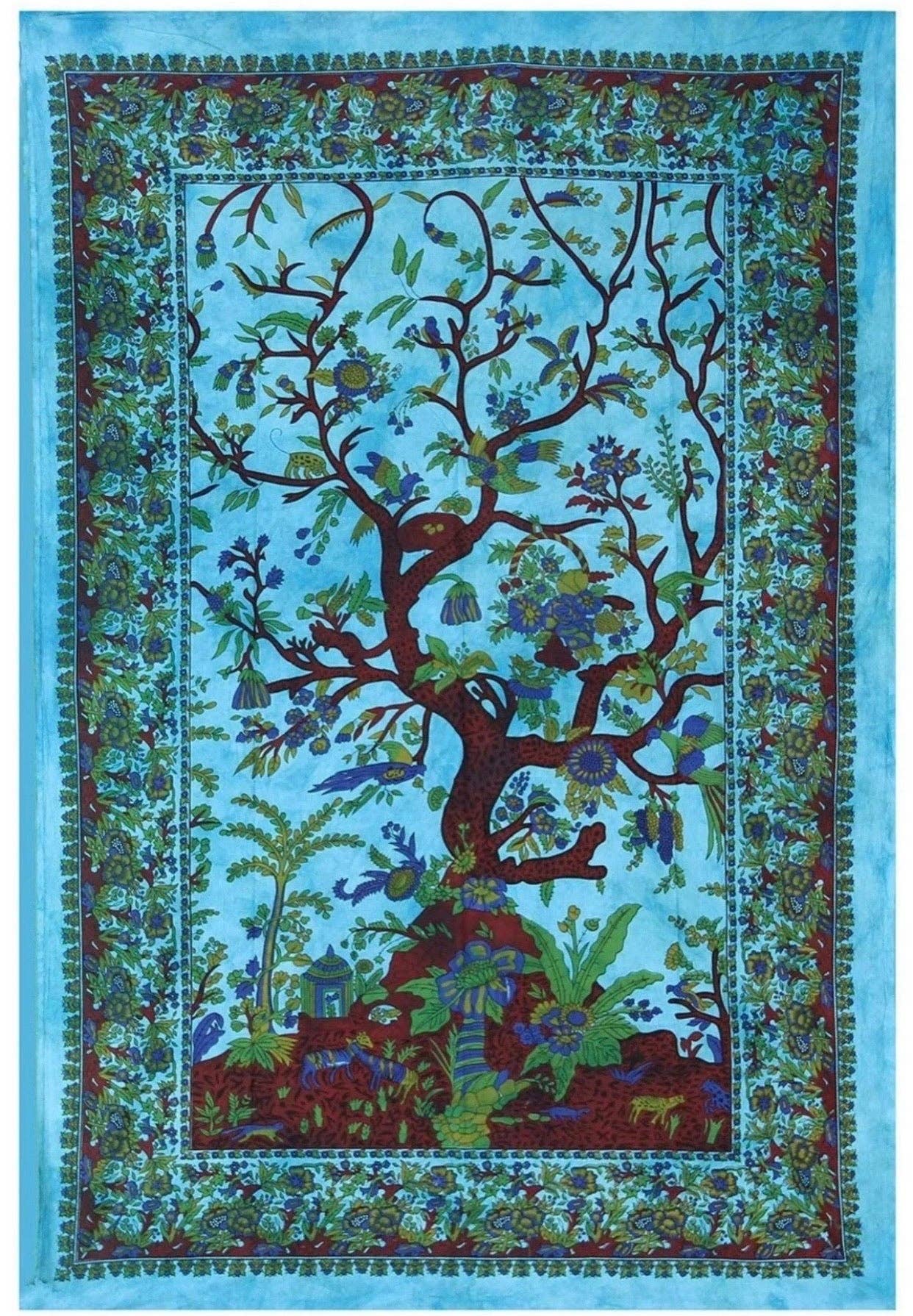 Lungta Imports - Wholesale Tapestry/Textile - Tree Of Life Tapestry Wall Decor Beach Throw 80”X50”3