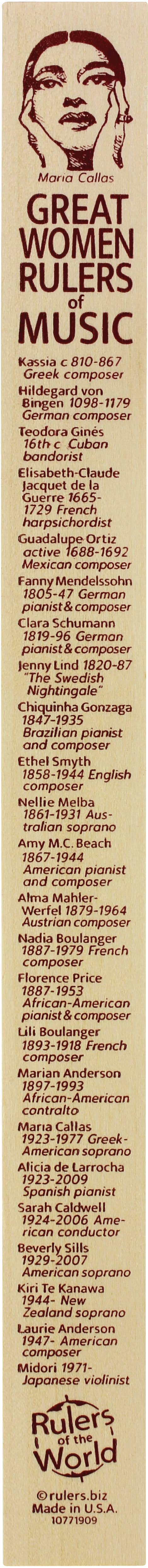 Channel Craft - Wholesale Ruler - Women in Music Ruler2