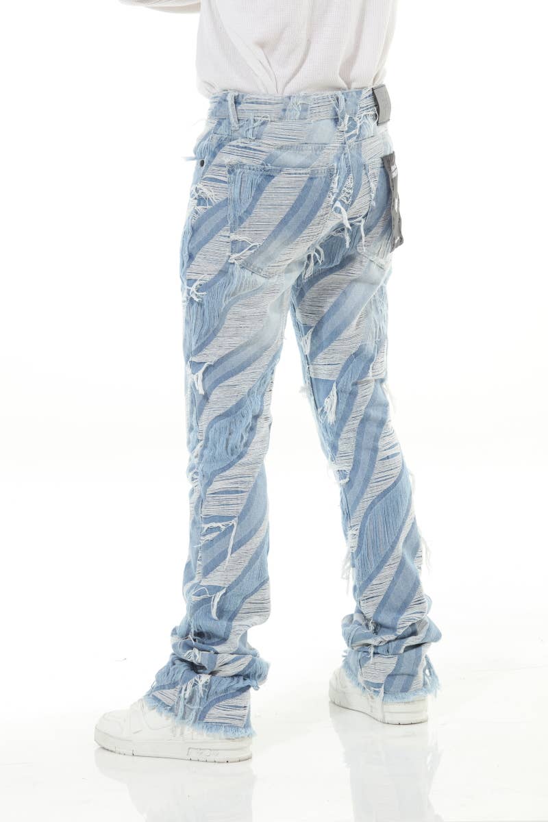 Stylo - Wholesale Jeans - Men's - Double Layered Cut and Sewn Stack Flare3