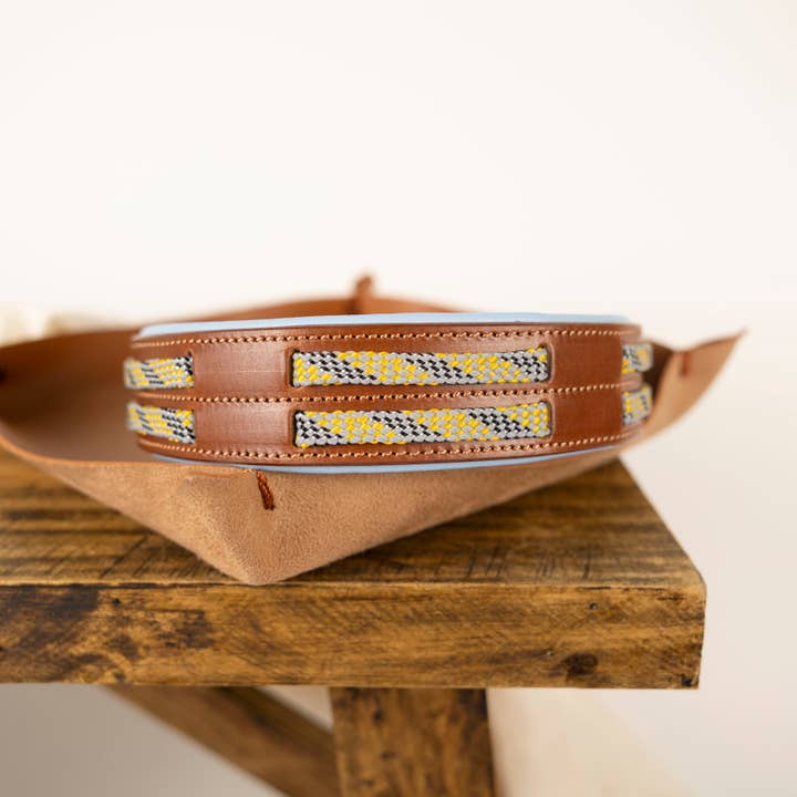 Dogs and Cats Oh My - Wholesale Pet Collar - Dog - Leather Buckle Collar with Paracord Insert3