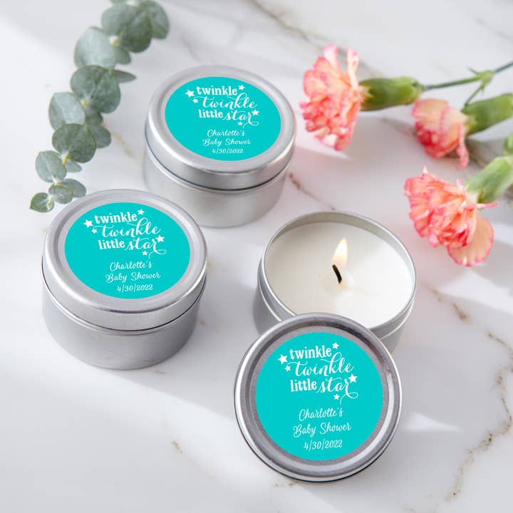 Kate Aspen – wholesale Party gift – Travel Candle Tin Party Favors (Stickers not included)