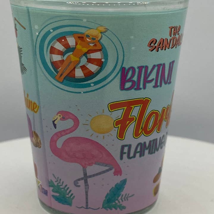 FLORIDA State Beach Sky Blue Green Shot Glass 2 oz for wholesale by 7 Star