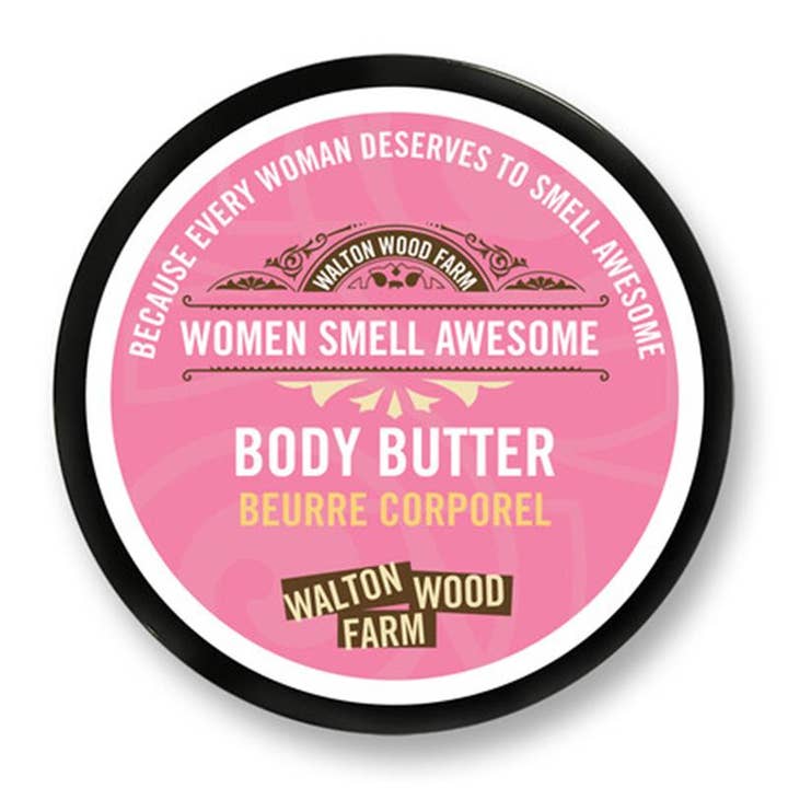 Walton Wood Farm Corp. - Wholesale Body Balm/Butter - Women Smell Awesome Body Butter 8oz
