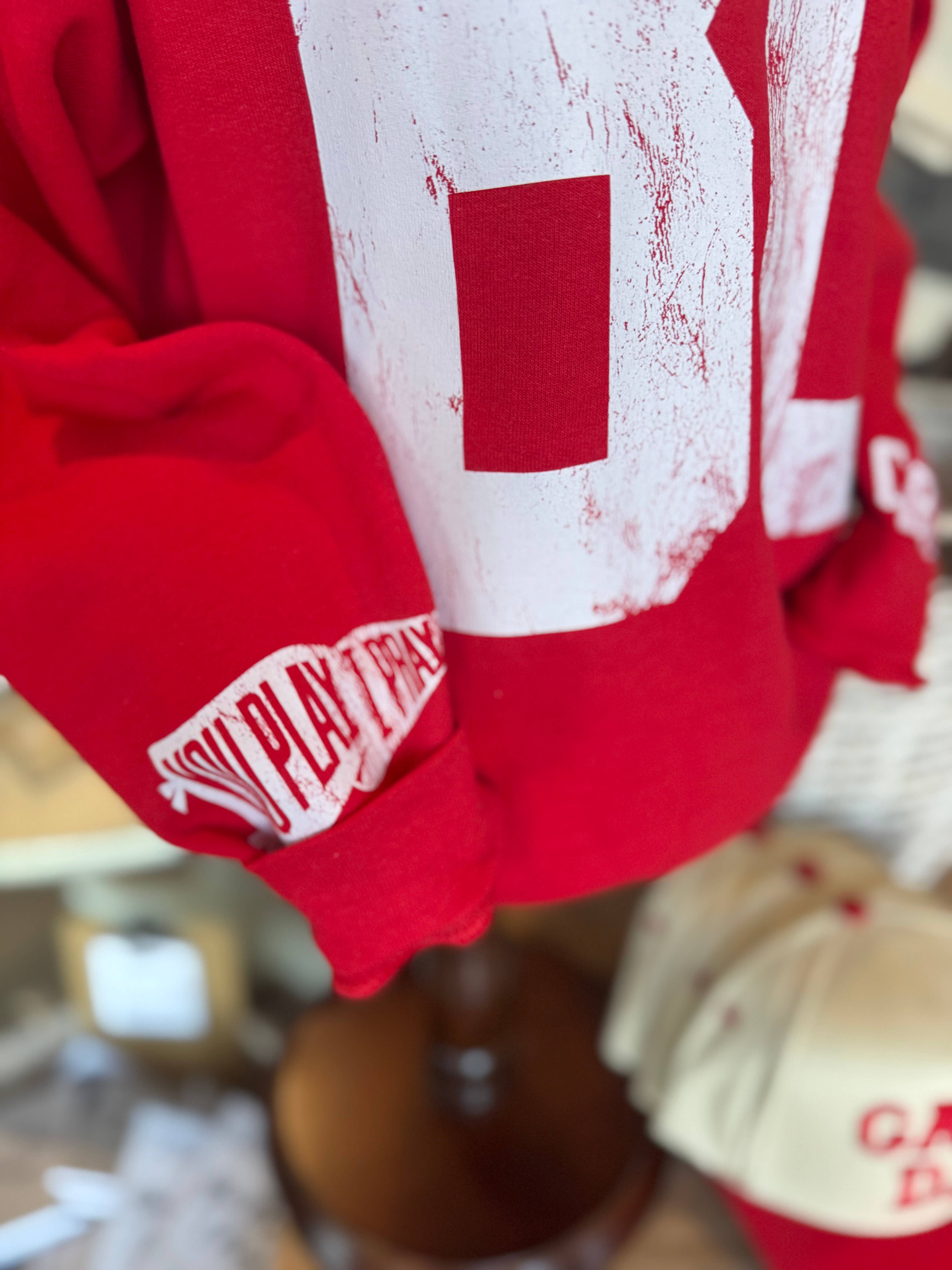 You Play I Pray - Vente Sweat-shirt à imprimés – femme - Fan™ #1 Personnalisé JEUNESSE | Sweat-shirt de jour de match | T-shirt Graphique2