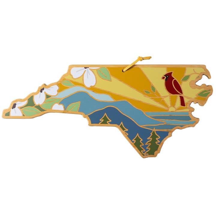 Totally Bamboo - Wholesale Cutting Board - North Carolina Cutting Board with Artwork by Summer Stokes