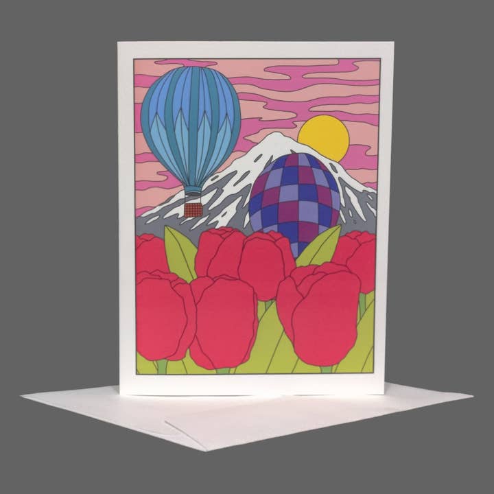 Biglietto di Auguri con Mongolfiere per la vendita all'ingrosso da parte di Land Of The Lost Girl