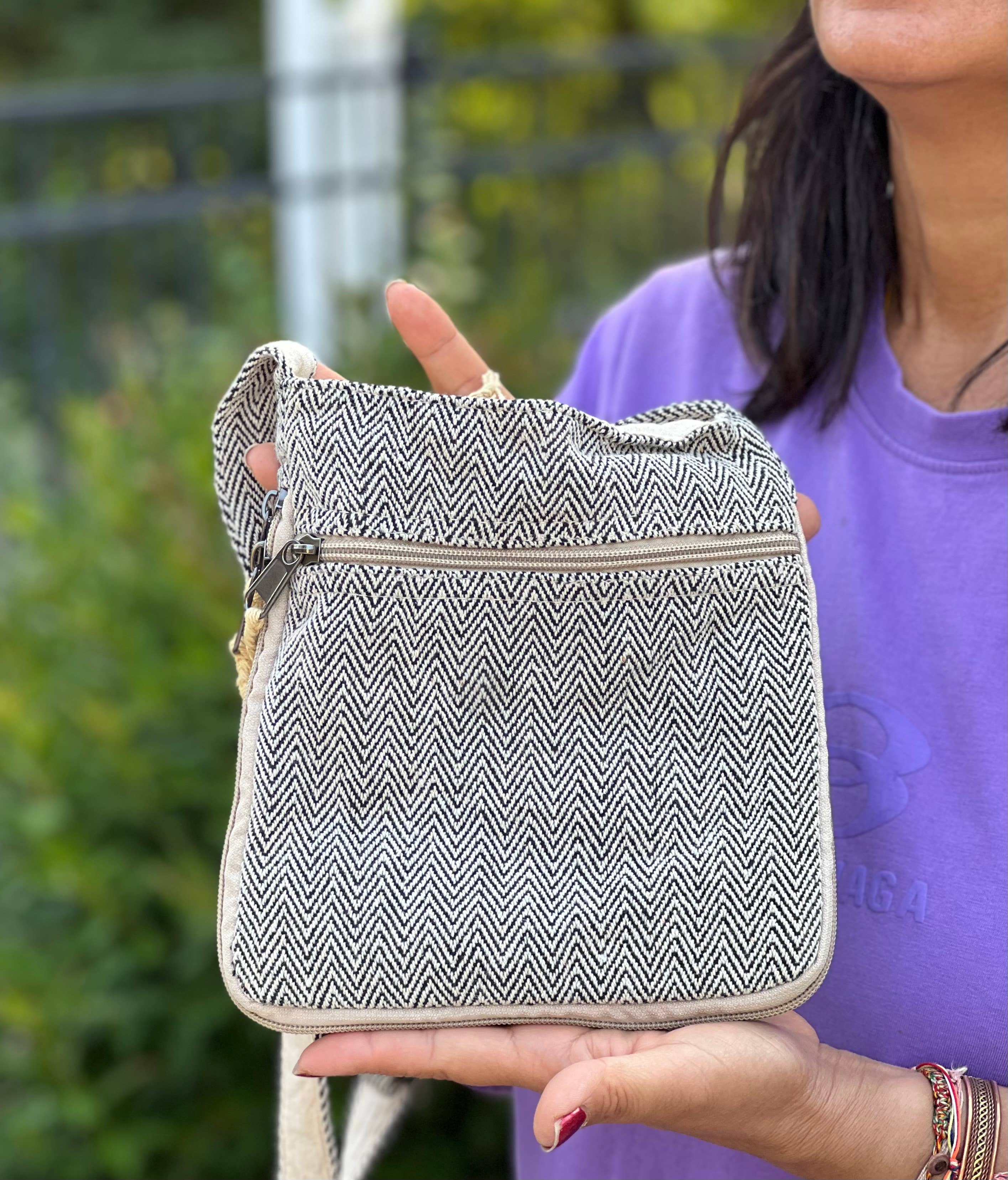 Lungta Imports - Wholesale Crossbodytas - Dames - Hemp Hippie kleine schoudertas, reistas, paspoorttas2