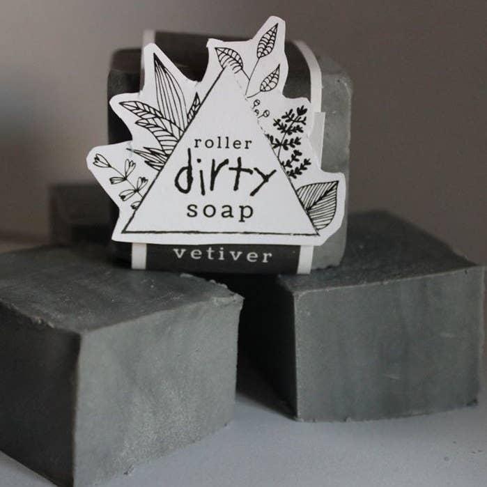 Artisan Soap | Handcrafted Soap | Rustic Soap | Vetiver All Natural Vegan Cruelty Free Soap Safety Assessed And Certified (cold Process) for wholesale by Roller Dirty Soaps
