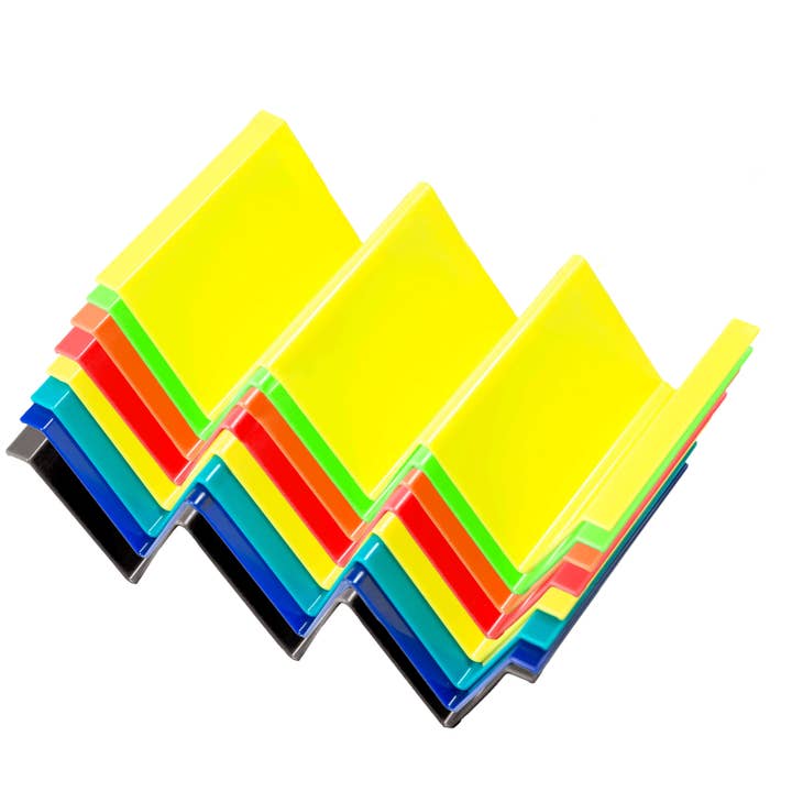 Youngever 9 Pack Large Taco Holder Stands Taco Tray -Rainbow for wholesale by Youngever