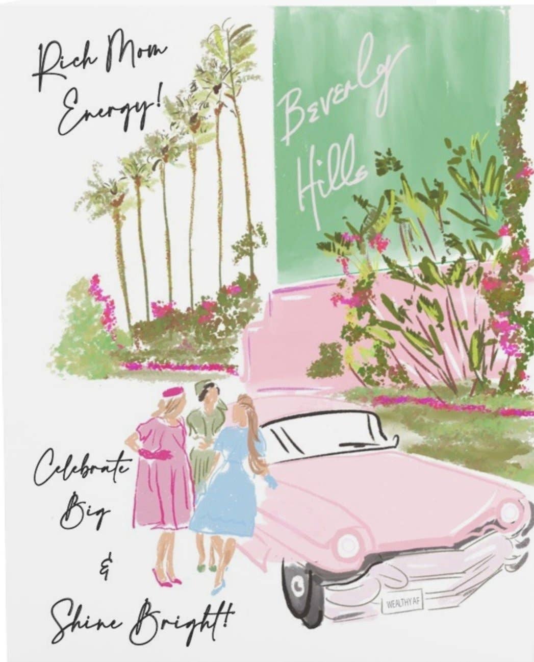 Rebecca Illustrated - Wholesale Stationery/Notecard Set - RICH MOM ENERGY  - Note Card 3