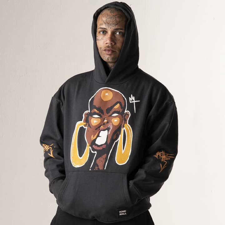 Sweat à capuche Fichu 1 pour la vente par Vonn Wall