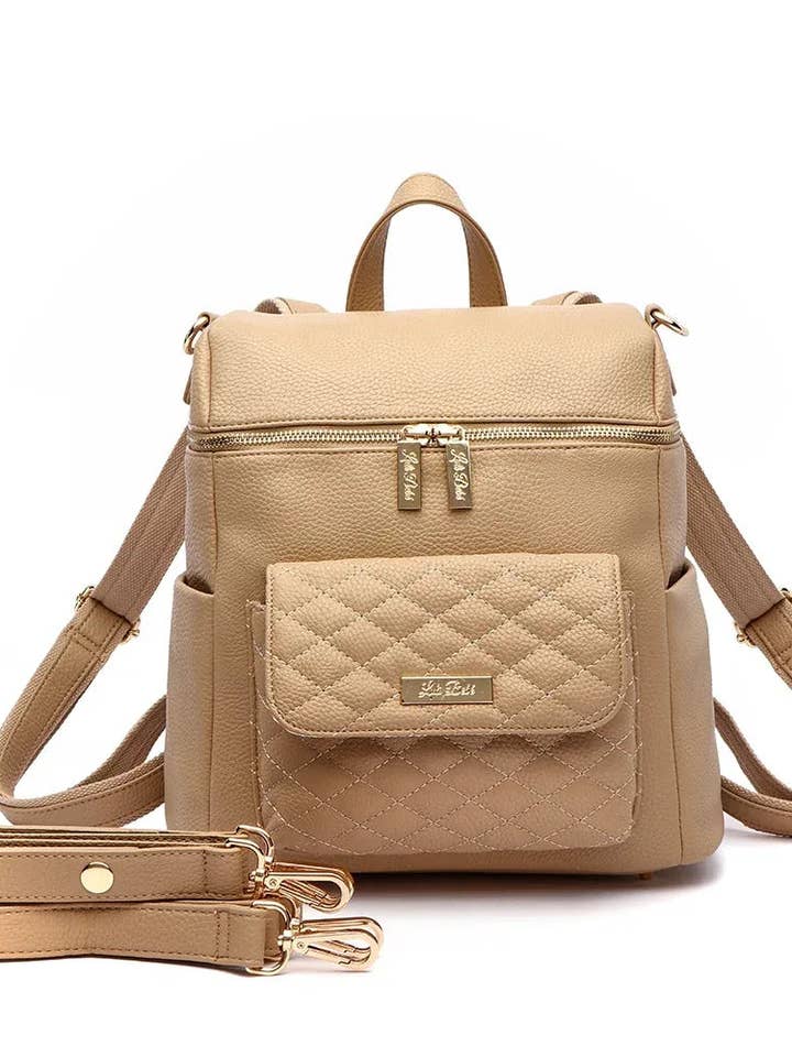 Petit Diaper Bag Latte Brown for wholesale by Luli Bebe