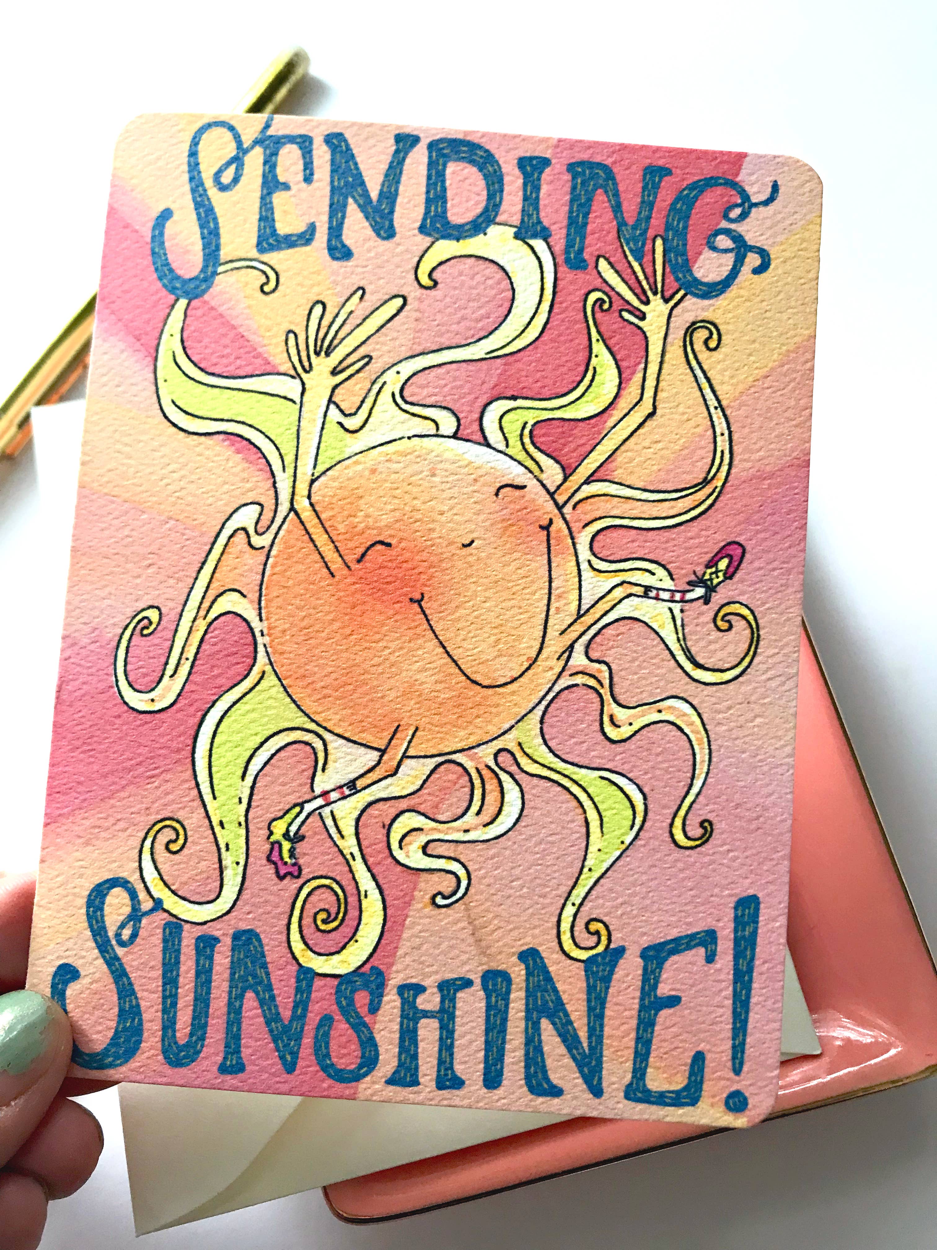 H.macdo Paper Co. - Vendita all'ingrosso Biglietti di auguri di pronta guarigione - Biglietto di auguri Sunshine, biglietto benessere, guarisci presto2