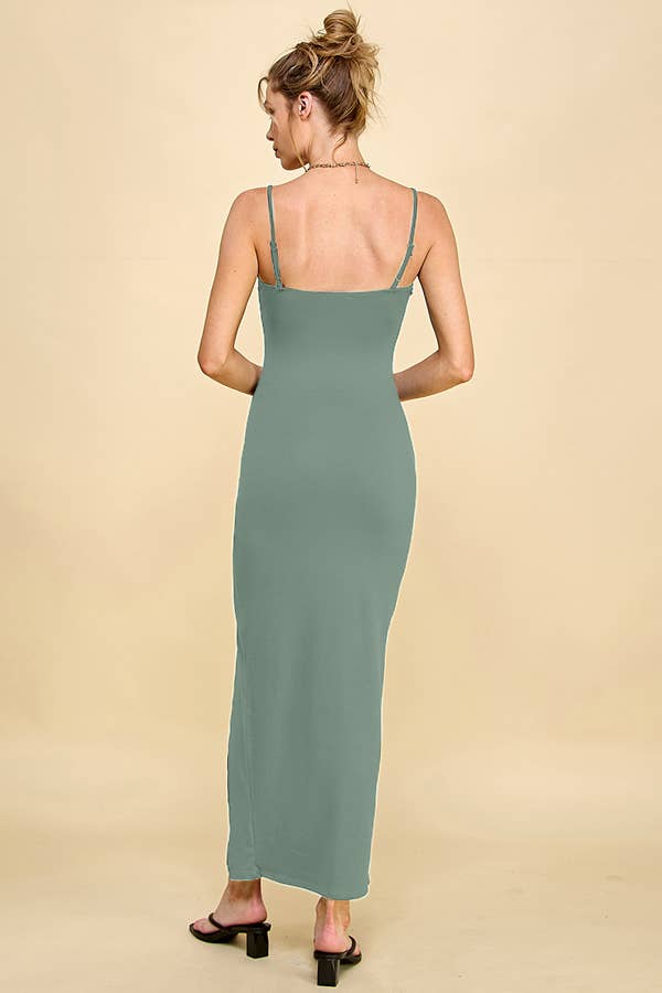 Heart & Hips – wholesale Klänning - Dam – JD45766 - FYRKANTIG HALS SLITS MAXI KLÄNNING21