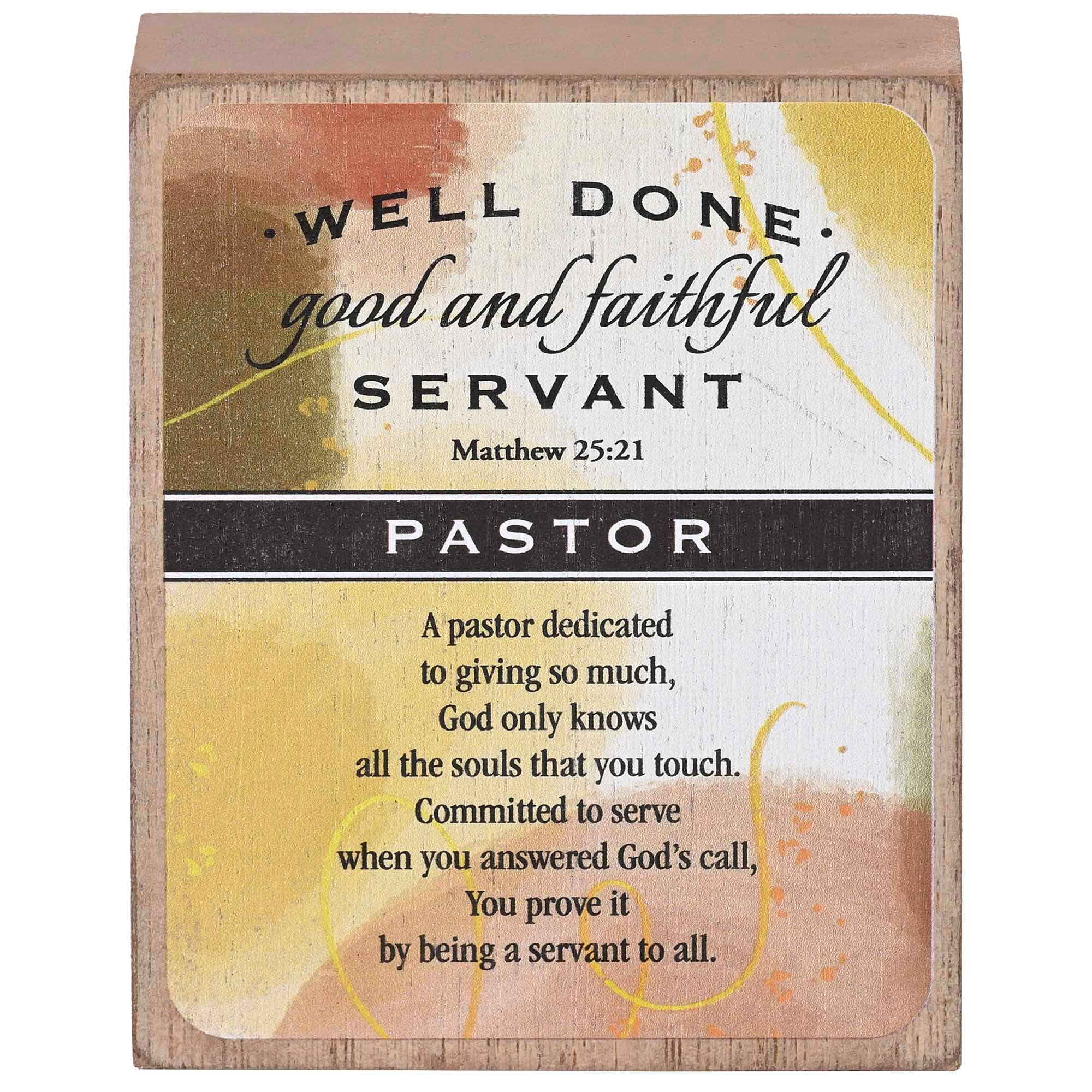 Cottage Garden - Wholesale Decorative Tabletop Object - Tabletop Plaque A Pastor Dedicated 3X41