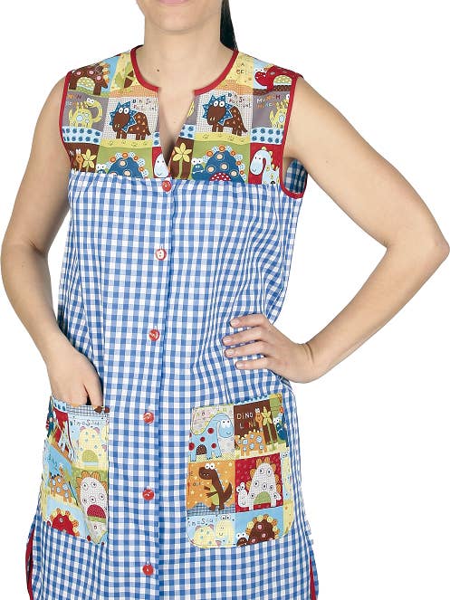 Sleeveless teacher's robe 1220 for wholesale by Confecciones J. Garcia