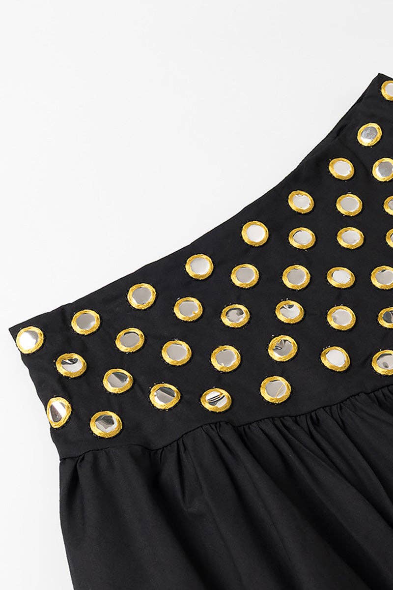 Mccolin – Engroshandel Top- og nederdelsæt - Dame – Polkaprikket sæt med spaghetti-stropper6